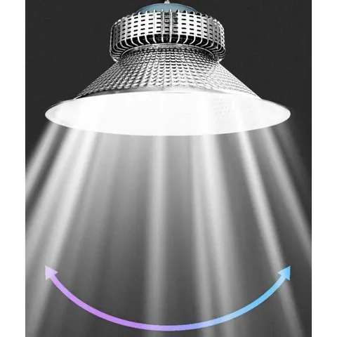 Đèn Led pha Nhà Xưởng Chao Đèn Led Đèn Công Nghiệp Nhà Xưởng 100w 150w 200w Đen Treo Trần Công Suất Cao bảo hanh 2 nam