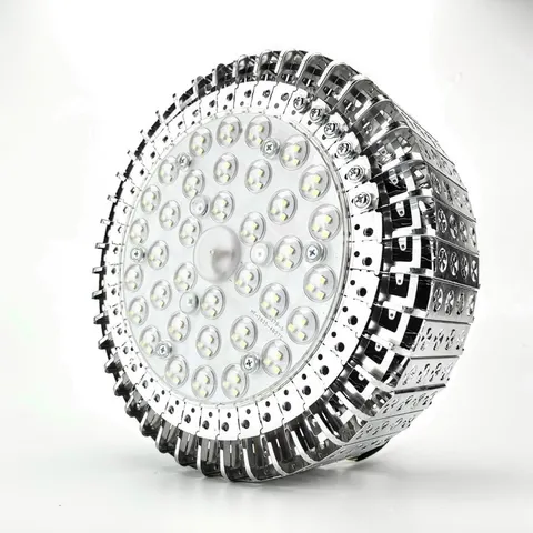 Đèn Led pha Nhà Xưởng Chao Đèn Led Đèn Công Nghiệp Nhà Xưởng 100w 150w 200w Đen Treo Trần Công Suất Cao bảo hanh 2 nam