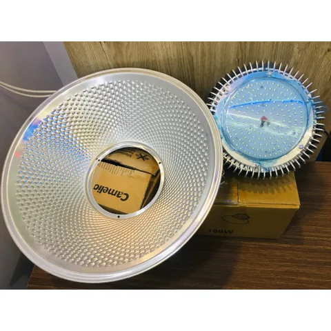 Đèn Led pha Nhà Xưởng Chao Đèn Led Đèn Công Nghiệp Nhà Xưởng 100w 150w 200w Đen Treo Trần Công Suất Cao bảo hanh 2 nam