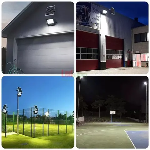 Pha Led năng lượng mặt trời cao cấp siêu sáng 100w chiếu sáng trong nhà,ngoài sân,đường nông thôn BH 2 năm