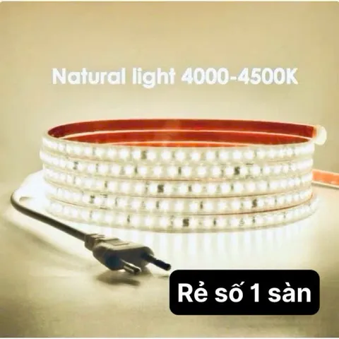 Combo 3M, 5M, 10M kèm nguồn led có keo dây hắc trần, tủ kệ, quấn cây siêu sáng, keo sẵn