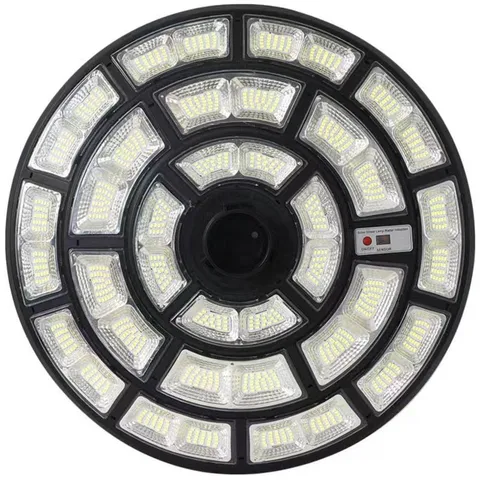 Đèn năng lượng mặt trời UFO cao cấp 600W, 1000W, Tấm pin liền, Cảm biến chuyển động