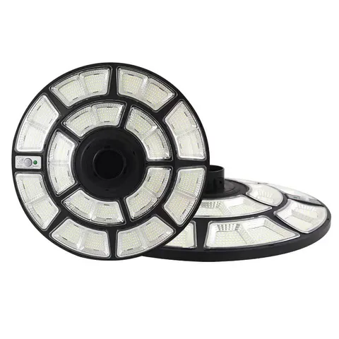 Đèn năng lượng mặt trời UFO cao cấp 600W, 1000W, Tấm pin liền, Cảm biến chuyển động