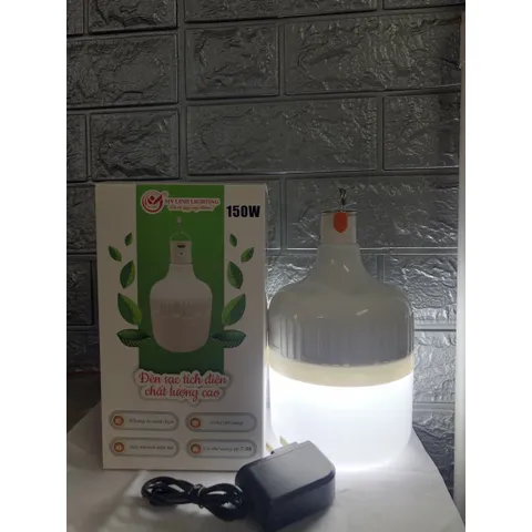Đèn sạc tích điện siêu sáng 150W MYLINH kèm cục sạc