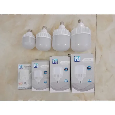 Bóng đèn trụ tản nhiệt nhôm cao cấp 200W 100W 150W - ánh sáng trắng siêu sáng (khối nhôm khía siêu to siêu bền)