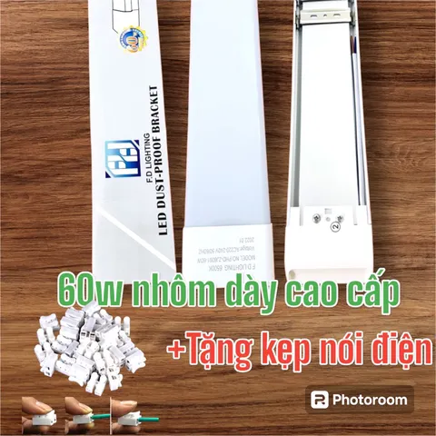 5 bộ Đèn led ,Bán Nguyệt, Đèn Led Đôi Chống Bụi 1.2m - Bộ Đèn Tuýp LED Bán Nguyệt 18w 40W 60w 0.6M 1.2M
