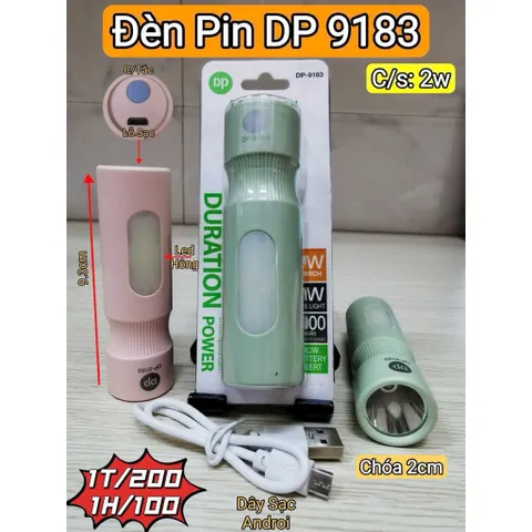 Đèn pin cầm tay siêu sáng tiện lợi bảo hành 6 tháng