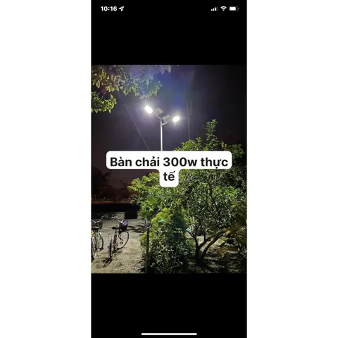 Đèn Năng Lượng Mặt Trời Công Xuất 300w Hàng Chính Hãng  Solar Light - Đèn Sân Vườn Cao Áp Năng Lượng Mặt Trời Cực Sáng