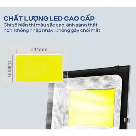 10 Đèn Pha Led 50w COB 5054 đủ công suất.