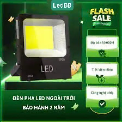 5 bộ Đèn pha led ngoài trời 50w 100w 30w chiếu sáng biển quảng cáo sân vườn kho bãi nhà xưởng công trình.
