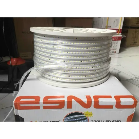 LED dây cuồn 100m 2835 1 hàng bóng cao cấp 120 bóng/met siêu sáng chống nước tuyệt đối