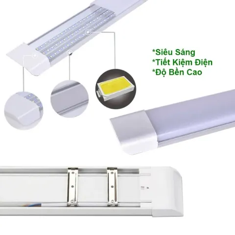 3 bộ Đèn Led bán nguyệt 32w/60cm, 1m2/45W 54W 60W 85W siêu sáng tiết kiệm điện Ánh sáng Trắng