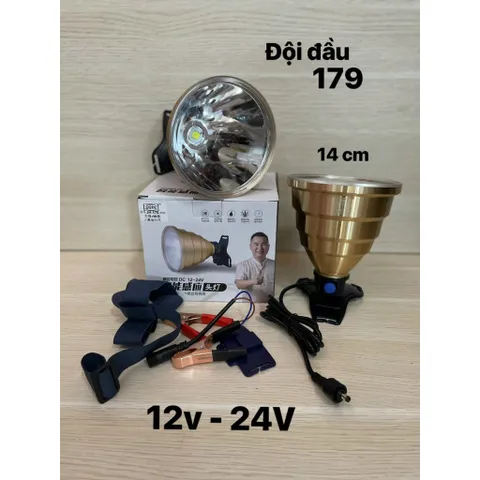 Đèn pin Đội Đầu Siêu Sáng siêu công suất mã 159, 179,9158,9950 độ bền cao chuyên soi ếch,đi tàu chuyên nghiệp