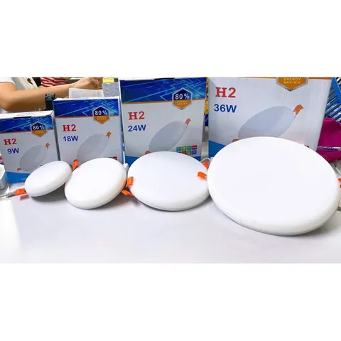Đèn led âm trần đa năng tràn viền 9ww 18w 24w bao hành 12 tháng 1 đổi 1