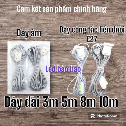 Dây đuôi đèn liền công tắc E27 và dây liền đuôi âm ổ điện PANA 3m 5m 8m 10m chuyên dụng cho bán hàng ,bảo hành 12 tháng