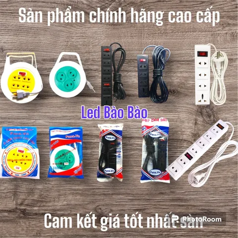 Ổ cấm điện siêu tải cao cấp 4 lỗ 6 lỗ quây công tắc, 1 công tắc 2 công tắc dây 3m 5m 8m 10m bảo hành 6 tháng