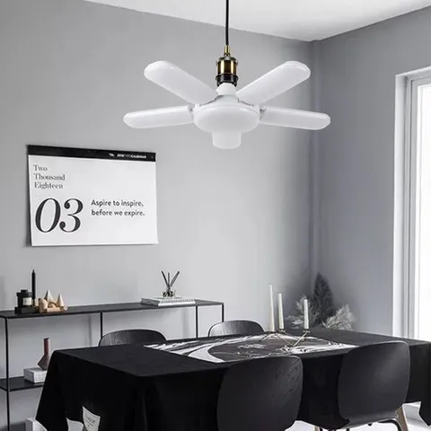 Đèn Led Hình Cánh Quạt 75W 5 Cánh E27 Siêu Tiết Kiệm Điện tặng kèm chui đèn