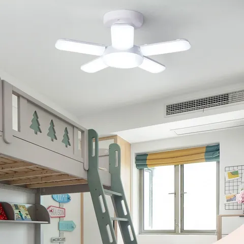 Đèn Led Hình Cánh Quạt 75W 5 Cánh E27 Siêu Tiết Kiệm Điện tặng kèm chui đèn