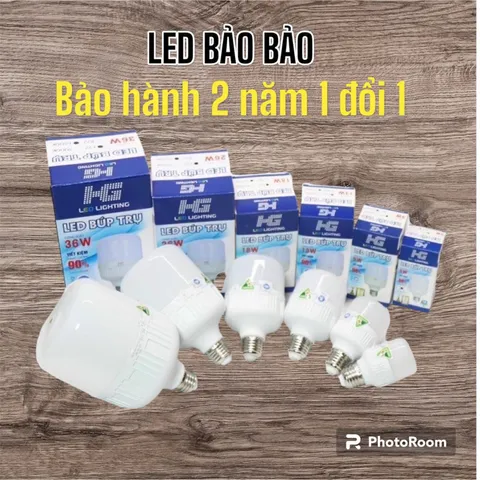 Bóng đèn led trụ HG 5w 9w 18w 26w 36w 48w  - Bóng đèn led chiếu sáng nhiều công suất , chất lượng giá bình dân .