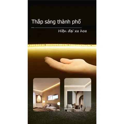 Đèn LED dây 5730 ba màu trang trí hắt trần, ghim rút điện đổi màu led dây giá/1m chưa có nguồn 220V