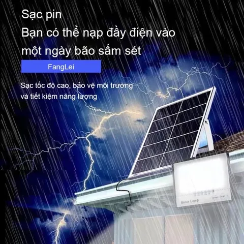 Đèn pha năng lượng mặt trời 500W vỏ nhôm