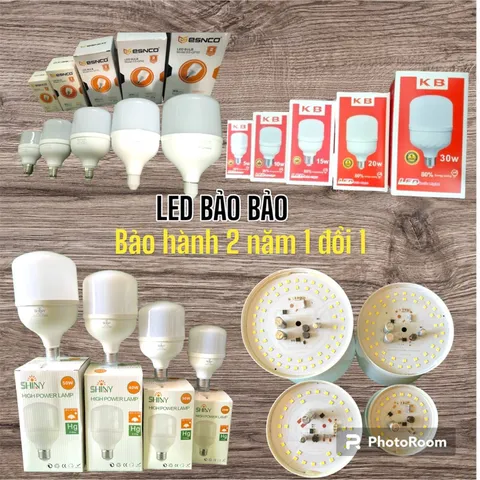 [Giá sỉ ]Đèn led 220V Búp trụ chui  E27 cao cấp 5w 10w 20w 30w 40w 50w tiết kiệm điện gía thùng bảo hành 2 năm