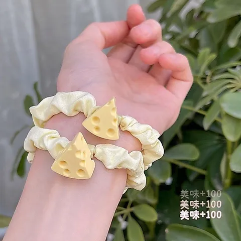 Cột tóc cute hình phô mai/ Chesse đơn giản mang phong cách ngọt ngào❤️😍 🧀( giao hàng nhanh chóng)