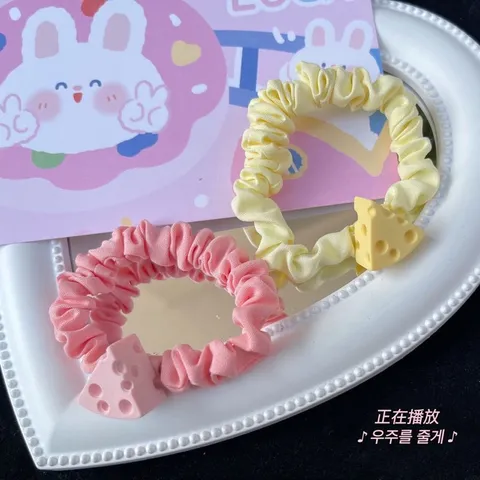 Cột tóc cute hình phô mai/ Chesse đơn giản mang phong cách ngọt ngào❤️😍 🧀( giao hàng nhanh chóng)