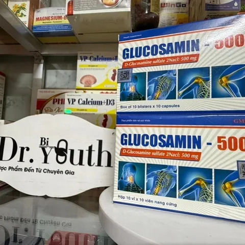 Viên tăng tiết Dịch Khớp Glucosamin 500 , hỗ trợ làm trơn ổ khớp, giúp khớp vận động linh hoạt 100v