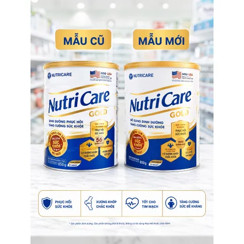 Sữa Bột Nutricare Gold 850G Giúp Tăng Cường Chức Năng Cơ Xương Khớp