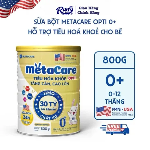 (Mẫu Mới) Sữa Bột Nutricare MetaCare Opti 0+ 800g