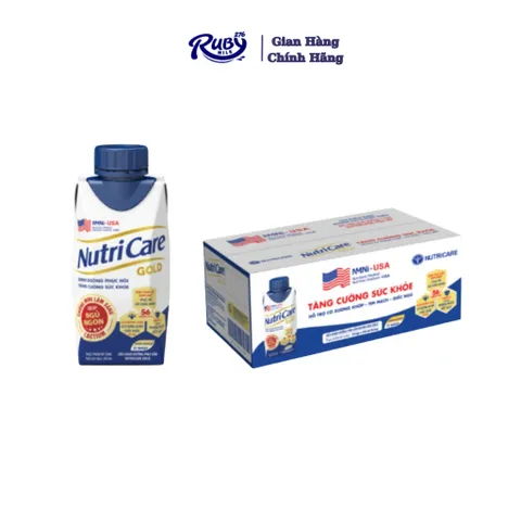 Combo 2  Thùng 18 hộp sữa Nutricare GOLD - bồi bổ phục hồi sức khoẻ (200ml x 18 hộp)