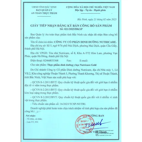 Sữa Bột Nutricare GOLD Giúp Ngủ Ngon Tiêu Hoá Khoẻ Tăng Cường Chức Năng Cơ Xương Khớp Dễ Hấp Thụ và Tiêu Hoá 850G/Lon