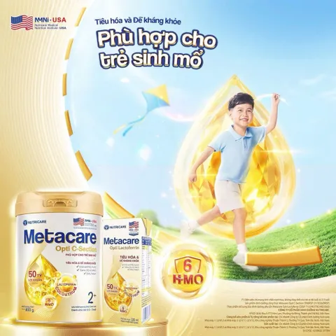 Combo 2 Lon SỮA METACARE OPTI C-SECTION - GIẢI PHÁP DINH DƯỠNG CHUYÊN BIỆT CHO TRẺ SINH MỔ