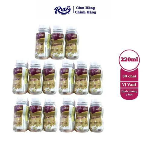 Combo 30 chai sữa nước Glucerna 220ml ( Giao mẫu ngẫu nhiên )