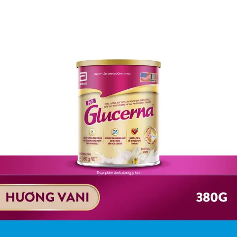 Combo 2 lon Sữa bột dành cho người bị tiểu đường Glucerna Abbott 380g Hương Vani 902013
