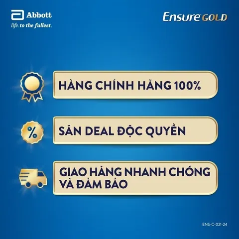 Combo 5 Lon Sữa bột Ensure Gold Abbott hương vani 800g - Rubymilk276
