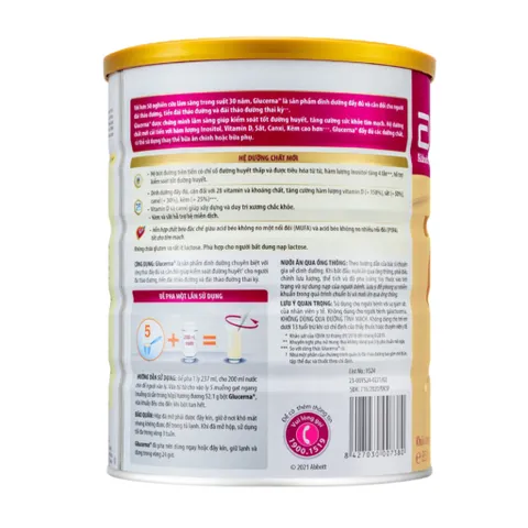 Combo 2 lon Sữa bột dành cho người bị tiểu đường Glucerna Abbott 800g Hương Lúa mạch