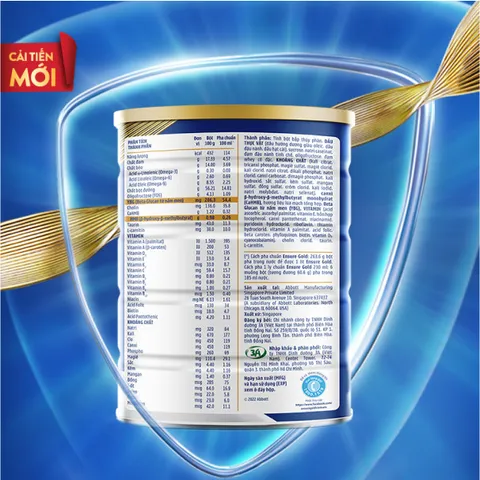 Combo 2 lon Sữa bột Ensure Gold Abbott (HMB+YBG) hương Lúa mạch 800g - Rubymilk276