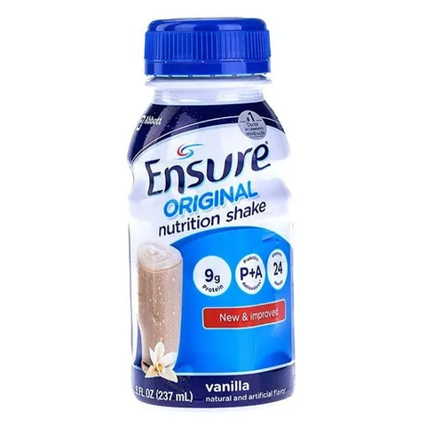 Combo 2 Lốc 6 chai Sữa Bột pha sẵn Ensure Vani Chai 237ml - Rubymilk276