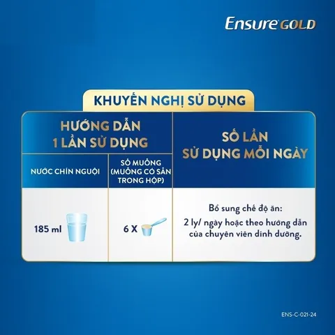 Sữa bột Ensure Gold Abbott hương vani (HMB) 380g - Rubymilk276