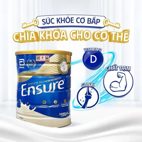 [DATE XA] Sữa Ensure Úc 850g nhập khẩu chính hãng, bổ sung dinh dưỡng cho người lớn tuổi - Rubymilk276