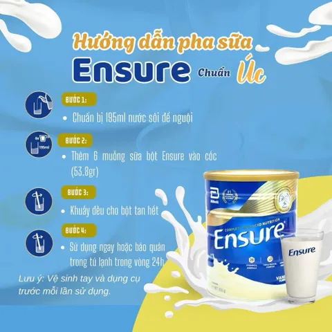 [DATE XA] Sữa Ensure Úc 850g nhập khẩu chính hãng, bổ sung dinh dưỡng cho người lớn tuổi - Rubymilk276