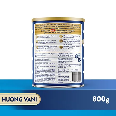 Combo 3 Lon Sữa bột Ensure Gold Abbott hương vani 800g - Rubymilk276