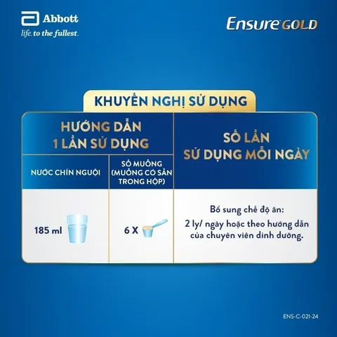 Combo 4 Lon Sữa bột Ensure Gold Green Health 800g - Rubymilk276