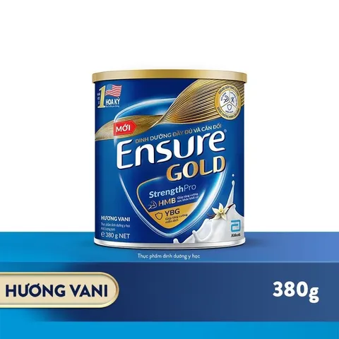 Combo 2 lon Sữa bột Ensure Gold Abbott hương vani (HMB) 380g - Rubymilk276