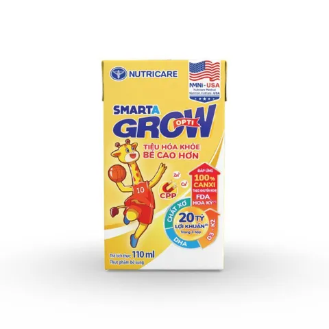 Thùng 48 Hộp Sữa Dinh Dưỡng Pha Sẵn Nutricare Smarta Grow Opti 110ml - Rubymilk276