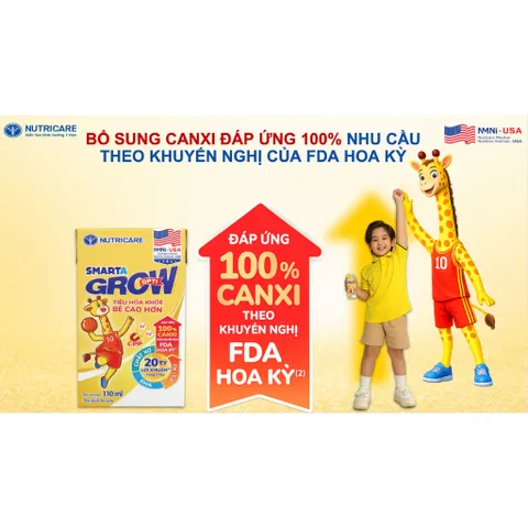 Sữa Bột SMARTA GROW OPTI 1+ Nutricare Bé Tăng Chiều Cao Phát Triển Trí Não Tăng Cân Tăng Sức Đề Kháng Cho Bé Từ 1-2 Tuổi