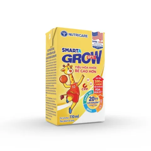Thùng 48 Hộp Sữa Dinh Dưỡng Pha Sẵn Nutricare Smarta Grow Opti 110ml - Rubymilk276
