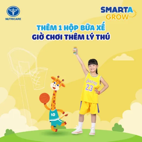 Thùng 48 hộp sữa bột pha sẵn Nutricare Smarta Grow Opti 110ml dinh dưỡng cho trẻ thấp còi ( Giao mẫu ngẫu nhiên )